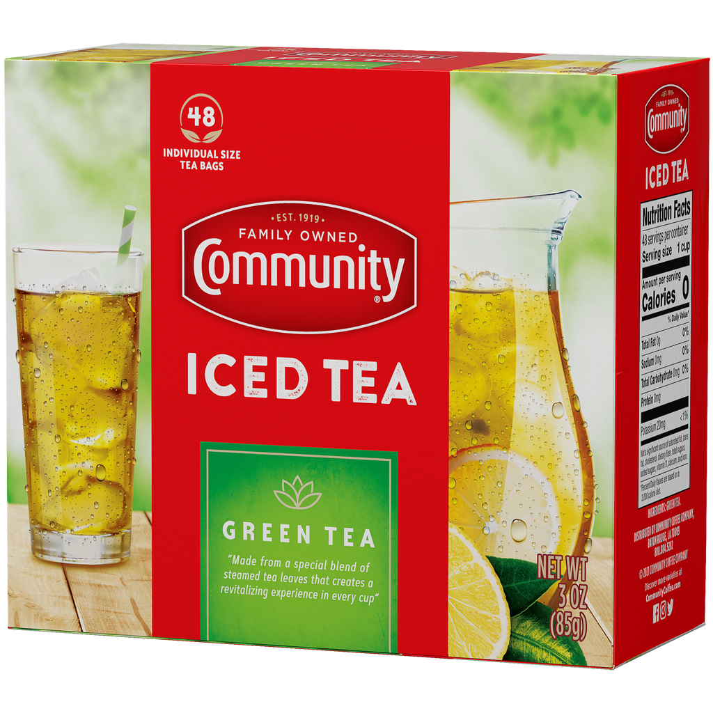 Green Iced Tea Bags Individual Size | Community Coffee