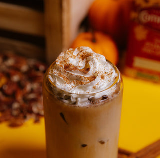 Spiced Pumpkin Pecan Pie Coffee with Cinnamon Milk Recipe