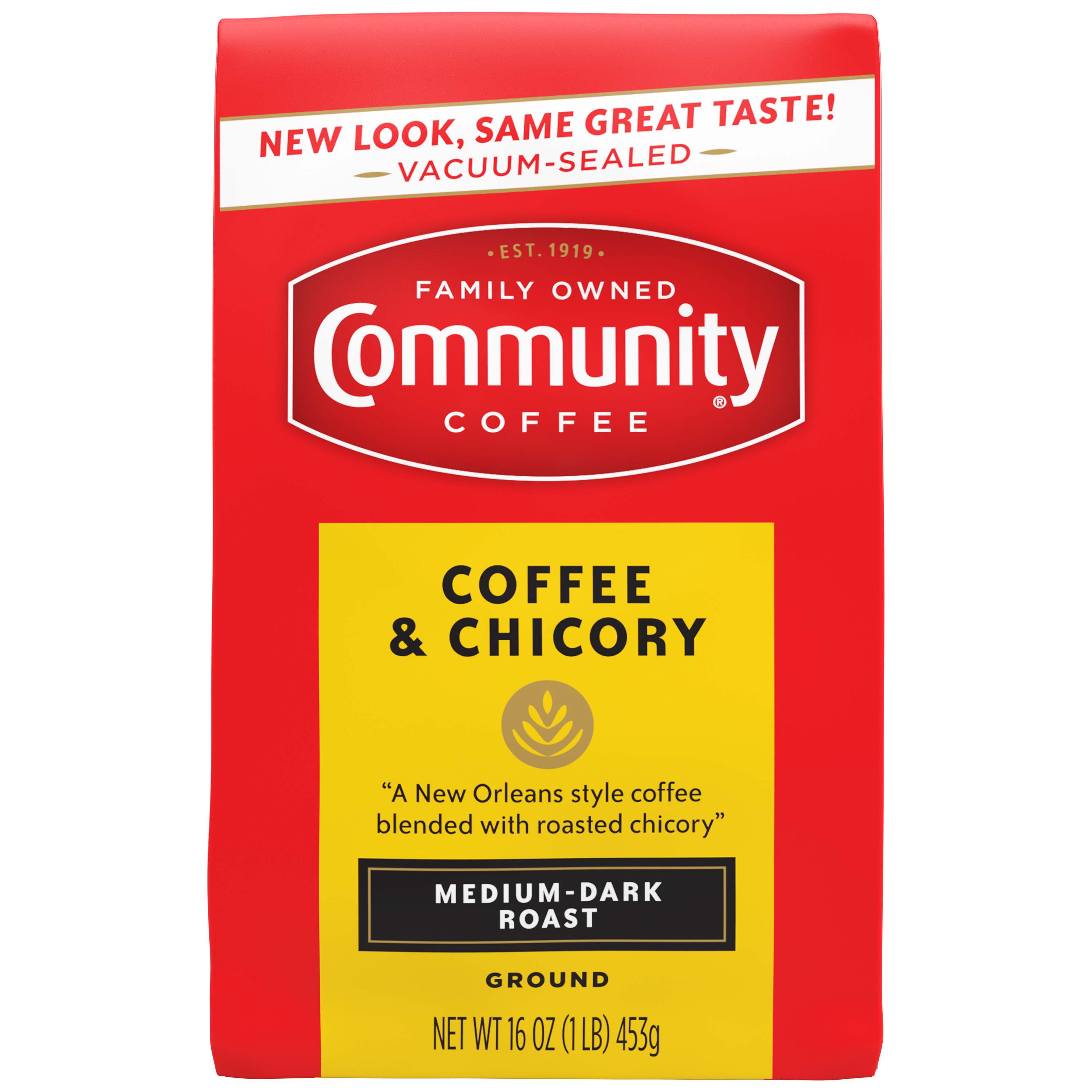 Coffee & Chicory Vacuum-Sealed Coffee | Community Coffee Coffee & Chicory Vacuum-Sealed Coffee | Community Coffee
