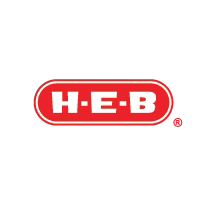 The HEB grocery store logo in red text.