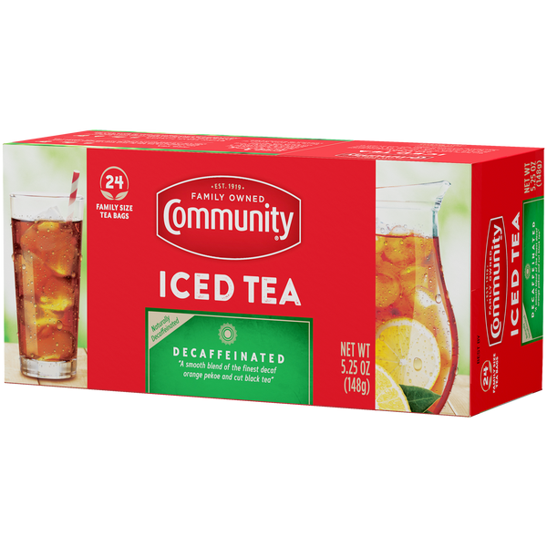 Decaffeinated Iced Tea Bags | Community Coffee