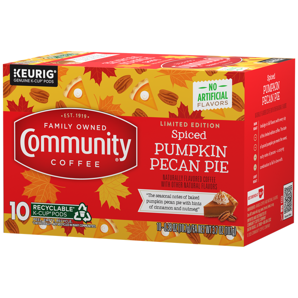 Spiced Pumpkin Pecan Pie K-Cup® Pods | Community Coffee Spiced Pumpkin Pecan Pie K-Cup® Pods | Community Coffee